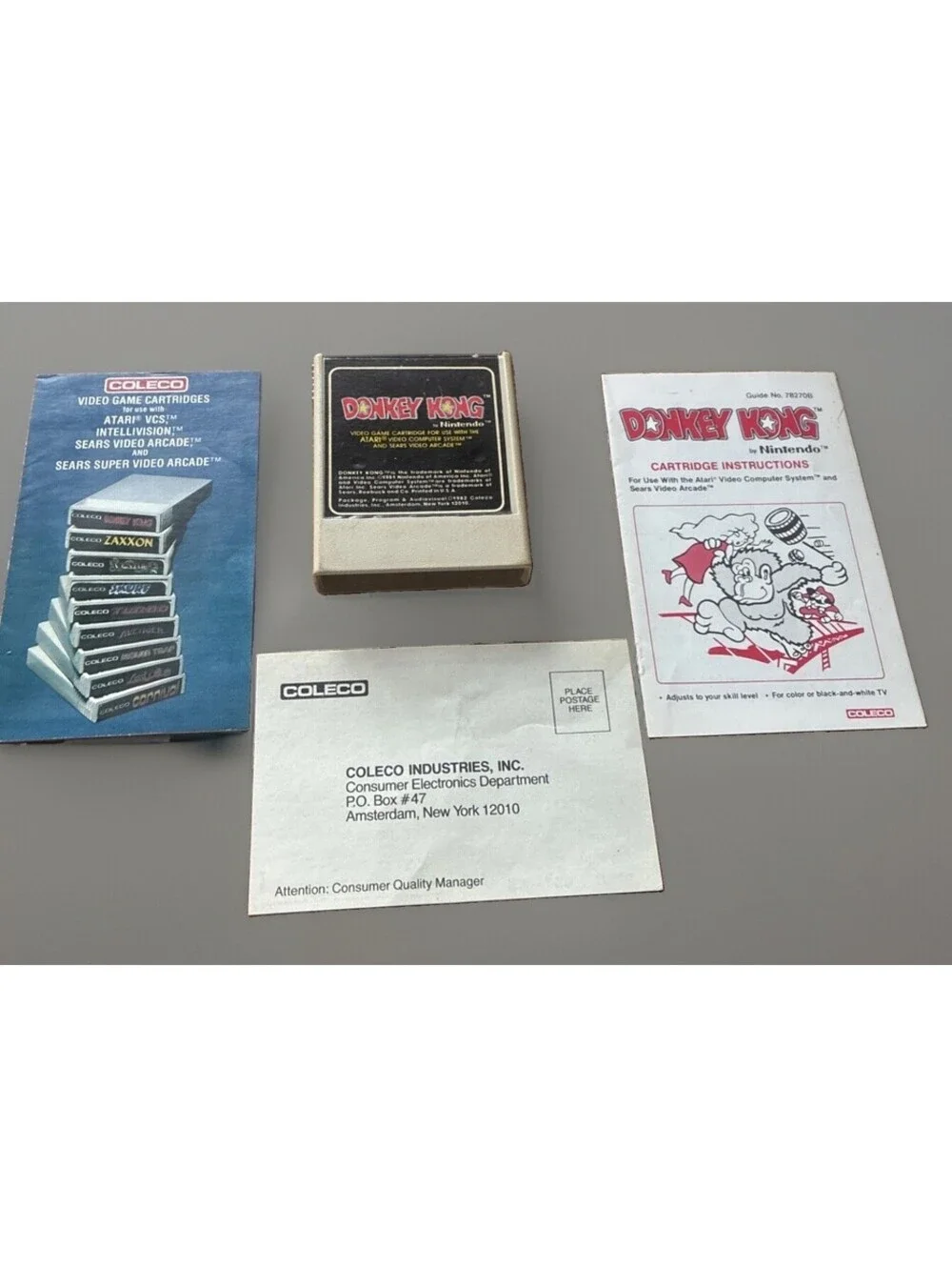 Donkey Kong (Atari 2600, 1982), Tested! Instructions Manual Catalog Coleco Game